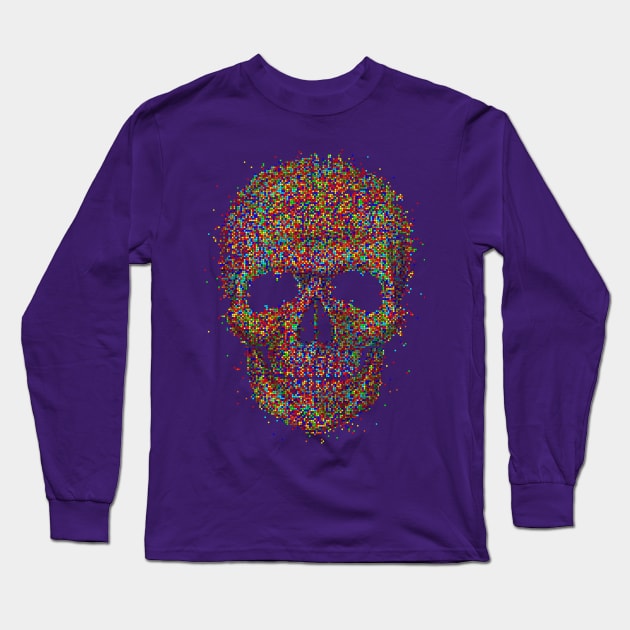 Acid Skull Long Sleeve T-Shirt by Sitchko